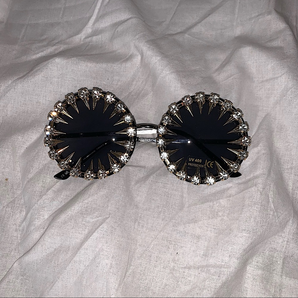 Rhinestone Decor Sunglasses
 (Never Worn!)